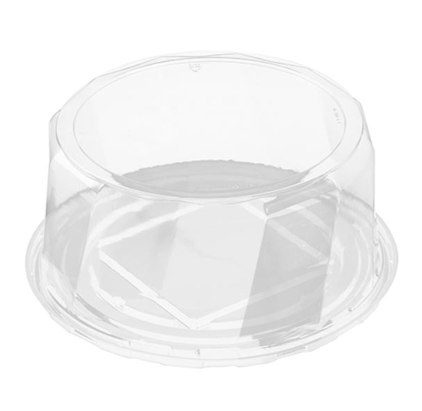 Polar Pak 5H138-4+1P-C 13 Clear PET Round 5 Compartment Catering Tray with  Lid - 50/Case