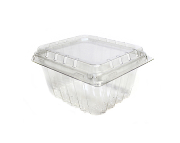 Pactiv PET Plastic Clamshell Food Container Clear, 1 pt., 516/Case